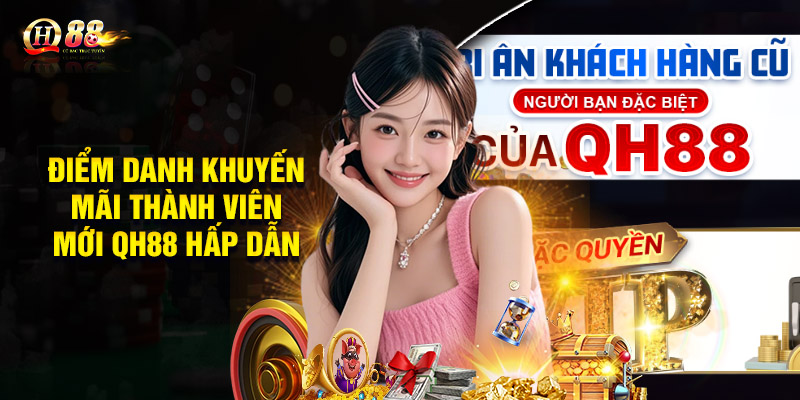 Điểm danh khuyến mãi thành viên mới QH88 hấp dẫn