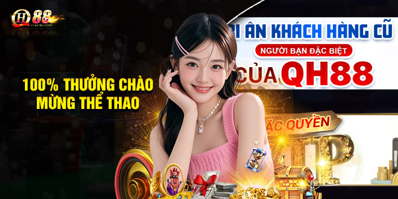 100% thưởng chào mừng thể thao